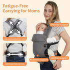 Baby Carrier Newborn To Toddler Ergonomic Cozy Lightweight Infant 7-44lbs Ideal