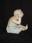 Antique Or Vintage Piano Baby  Bisque Porcelain             shelf  