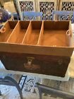 Antique Rare Goyard Chevron Canvas Trunk With Inside Tray