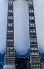 Double Necks 6 12 String Electric Guitar Glossy Finished Solid Body Bone Nut