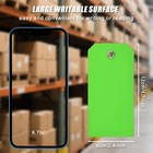 60pcs Plastic Shipping Tags With Wire Ties - Blank Waterproof Hang Tags For L   