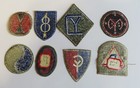 Original  Wwii Us Army Infantry Division Shoulder Patches Set Of 8  1 Greenback