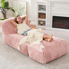  Big Bean Bag Lounger Chairs Large Beanbag Chair For Adults Bean Bag Sofa Pink