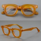 Square Retro Acetate Reading Glasses Thick Glasses Frame Women Men Eyewear
