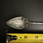 Alligator Jacksonville Florida Sterling Silver Souvenir Spoon Leaf Design