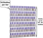 Amt Acrylic Nail Polish Rack - Wall Mount Display For 96 Bottles