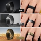 Silicone Wedding Ring For Men breathable Silicone Rubber Wedding Bands