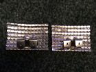 Vintage Musi Large Rhinestone Rectangular Shoe Clips