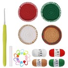 Crochet Kits Christmas Coaster Crochet Yarn Set Crochet Starter Kits For Craft