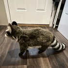 Hansa Raccoon Stuffed Animal Plush Gray Black White Medium 2021 Hj4362