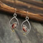 Fashion 925 Silver Gemstone Dangle Drop Earrings Women Party Jewelry Ear Gifts