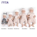 Ivita 12-20 blue Eyes Boy Or Girl Baby Silicone Lifelike Reborn Doll Prematur