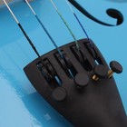 High Quality Basswood Sky Blue 4 4 Size Acoustic Violin Case  bow  bridge  rosin