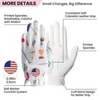 1 Pack Left Hand Golf Glove For Women With Ball Marker All-weather Non-slip Grip