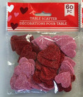 480 Pc Glitter Foam Hearts Confetti Table Scatter  Assorted Sizes   Colors   New