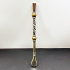 Vintage Bombilla Yerba Mate Straw Industria Argentina Mf Alpaca Silver 18k Gold