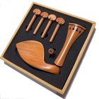 4 4 Genuine Real Pernambuco Violin Fitting Tailpiece Chinrest Pegs Endpin