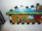 Sticks Sarah Grant 2000 Folk Art 24    Coat Rack Shelf Hand Painted Read