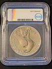 1984-d Olympic Silver Dollar     Icg Ms70     Austin Hutto Signed     Perfect Coin