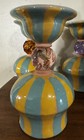 Mackenzie Childs Victoria   Richard Emprise Goblet Egg Cup- Ish Kabbible Retired