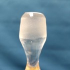 Vtg 5 5  Clear Twisted Glass Spire Finial Decanter Bottle Stopper 