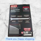 Icon Wclm-10 Metric Long Combination Wrench Set 10pc 56611 Brand New Ship