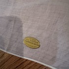 Old Storestock Unused Ladies Handkerchief Embroidered Blue Happy Birthday Floral