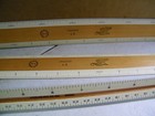 2 Vintage Keuffel   Esser Rulers   1 Sterling Paragon Triangular Drafting Ruler