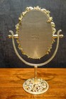 Olivia Riegel Crystal  gold Cornelia  Oval Magnified Standing Mirror New In Box