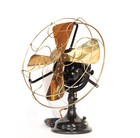 1906 G e  Pancake Antique Electric Brass Fan   Beautiful   Works Great