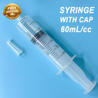 4 Pack 60ml Large Syringe For Liquid With Tip Ca  Plastic Liquid Syringes