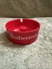 Vintage Budweiser Ashtray Red Plastic 3 Slot Collectable
