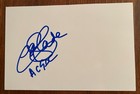 Chris Slade Signed 4x6 White Cut - Ac dc