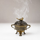 Handmade Brass Bird Incense Burner Chinese Censer Vintage Style Home Altar Decor
