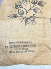Vintage Rose Bud Hooked Rug Canvas 40x65 By Corynne Hudgens W  Yarn