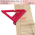 6 5   Metric 3d Multi-angle Measuring Ruler  Aluminum Carpenter Square For Woodw