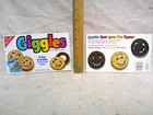 1986 Nabisco Giggles Cookie Box Panels Only  2  Kids Food 1985