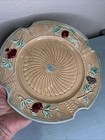 Antique 1800s French Majolica Plate Berries Fruit Fives Lille Art Nouveau 8 75 