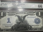 Sc 1899  1 Fr  233 Silver Certificate - Pmg 66 Epq Black Eagle