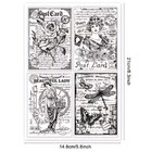 Retro Clear Stamps Card New Free Ship