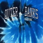 Outer Banks North Carolina Blue Black Tie Dye Full Zip Hoodie Boys Size Xl