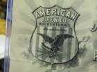 1897 American Brewing Rochester  N y  Pre-pro Bock Letterhead W  Eagle   Shield