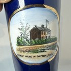 Dayton   Ohio Oh - Oldest House - Antique Souvenir China Cobalt Painted Cup