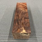 Cw437 Claro Walnut Feather Crotch Billet Block  Knife Handle Game Call 9 8 