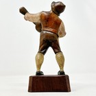 Vtg Anri Musician Carved Wooden Man Peasant Guitar Player Signed Figurine Decor