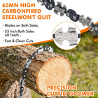 High Tree Limb Rope Saw With 15 Oz Throw Bag  2 Pack 50ft Paracord  53 In Hand-o