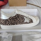 Party Women s Animal Print Star Comfort Sneakers  Size 7 5  Faux Fur Lined