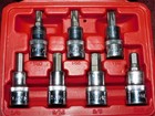 Mac Tools Bcs700 7 Pc Brake Caliper Socket Set Hex Torx 3 8  Drive Mint Case Euc