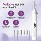 Electric Nail Grinder Thick Toenails Cordless Manicure Pedicure Drill File Kit