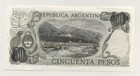 Argentina 50 Pesos Nd 1974-75 Pick 296 Unc Uncirculated Banknote